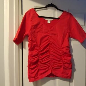 Red Stretch Top. NIP. Size 1X